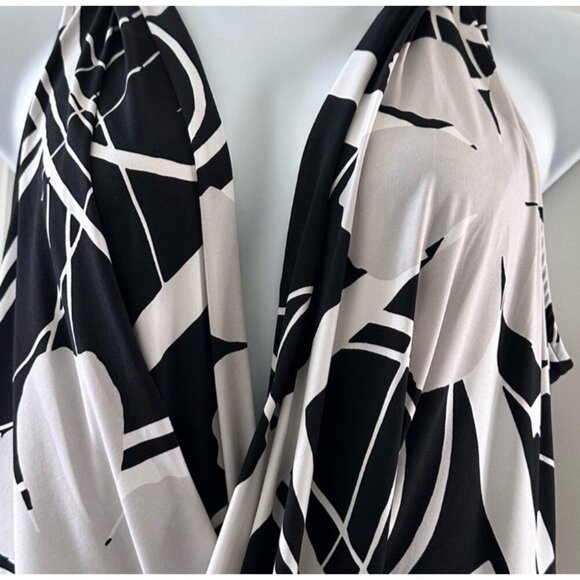 Lane Bryant Simply Chic Collection Sleeveless Maxi Dress Size 18/20 Black & Whit - Picture 6 of 10